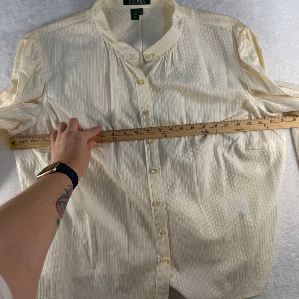 Ralph Lauren LRL Plus 18W Shirt Button Down Quiet Luxury Old Money Professional - Picture 9 of 14